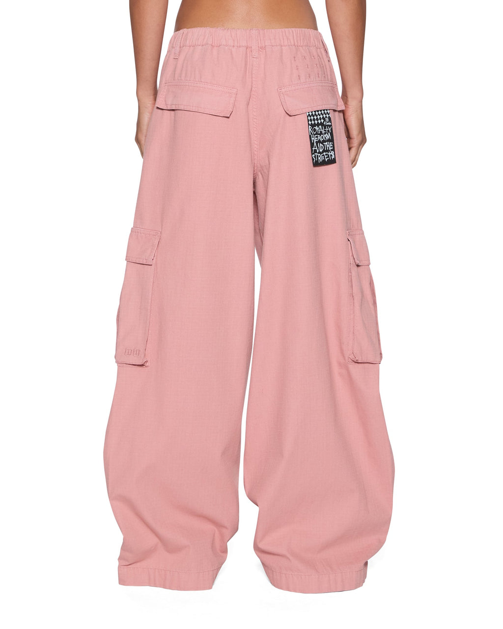 Womens Ksuper Cargo Pant Cameo Pink Baggy Pants - Pink