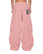 Womens Ksuper Cargo Pant Cameo Pink Baggy Pants - Pink