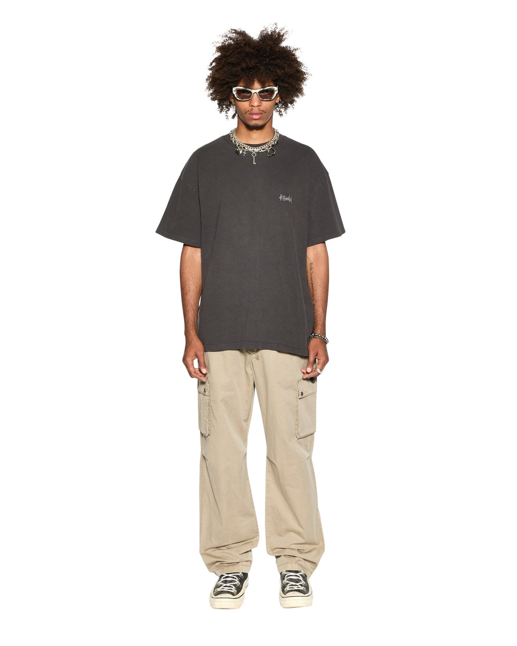Mens Krush Cargo Pant Fog Relaxed Pants - Tan