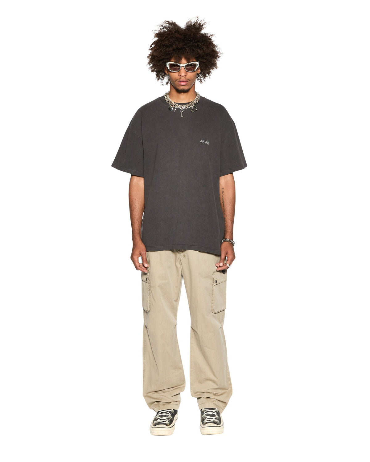 Mens Krush Cargo Pant Fog Relaxed Pants - Tan