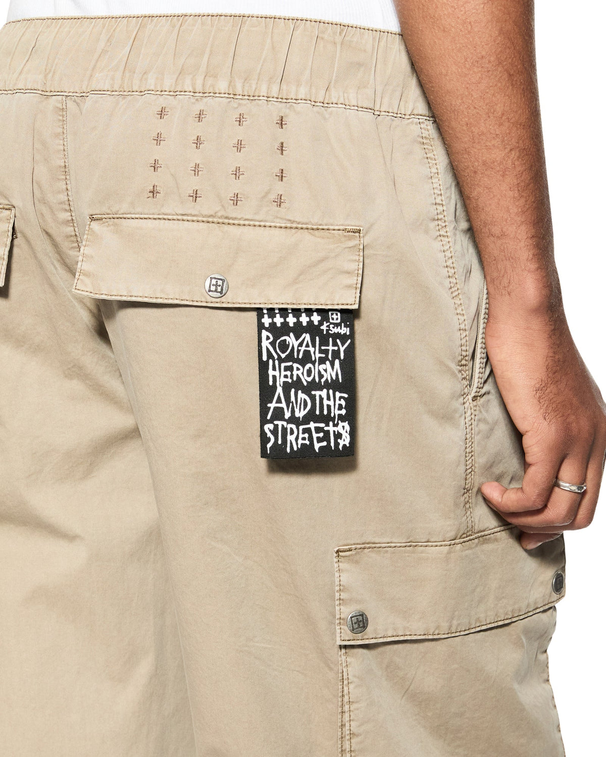 Mens Krush Cargo Pant Fog Relaxed Pants - Tan