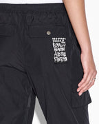 Womens Tactic Cargo Pant Black Relaxed Straight Pants - Black