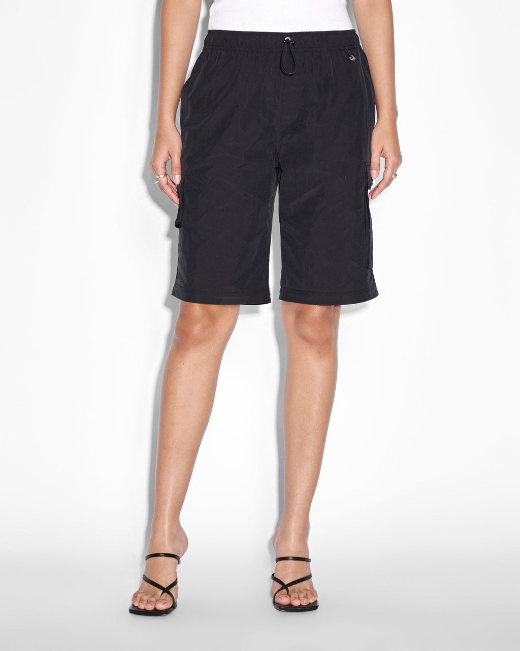 Womens Tactic Cargo Pant Black Relaxed Straight Pants - Black