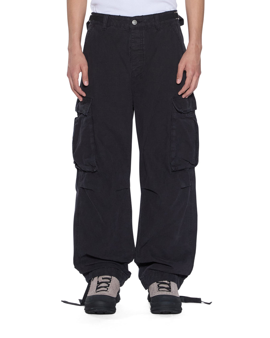 Mens Troop Cargo Pant Black Fade Straight Pants - Black