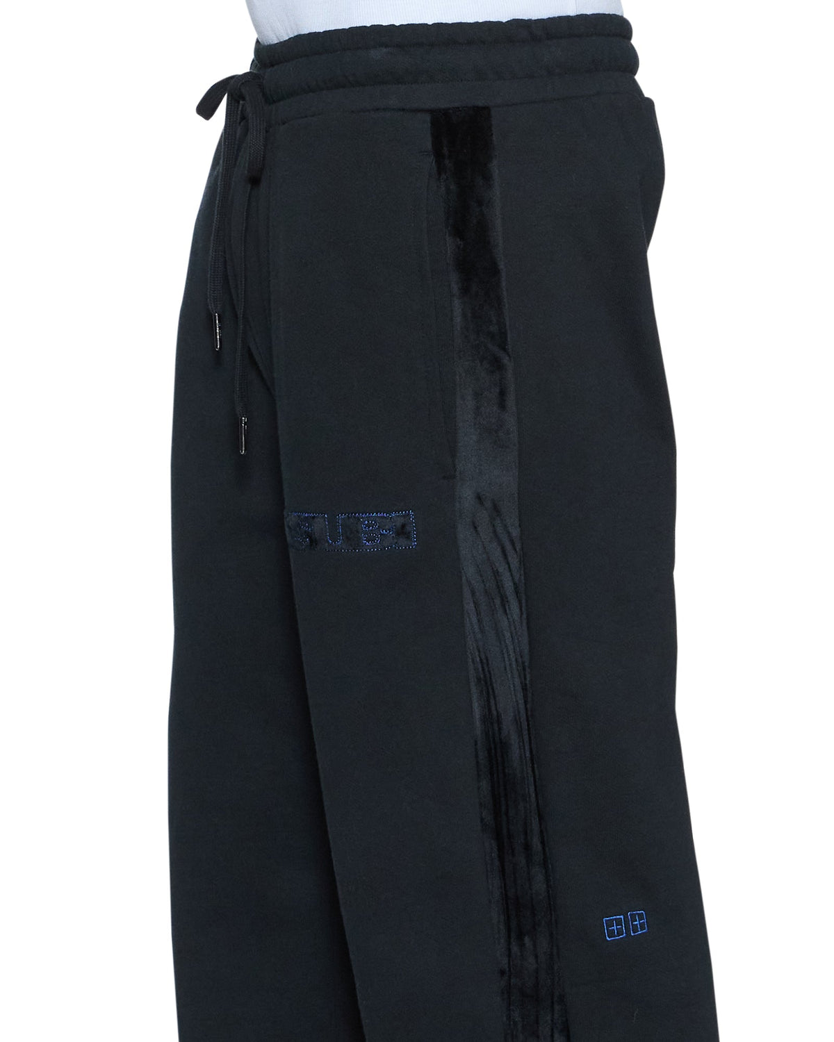 Mens 4x4 Luxe Synthesis Trak Pant Cobalt Black Regular Pants - Black