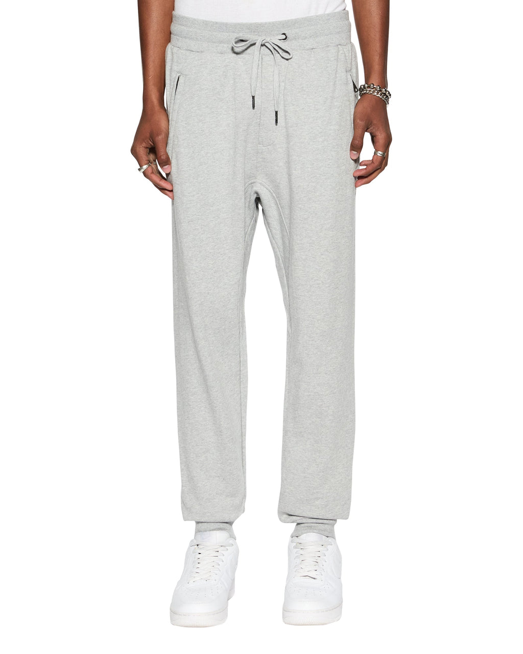 Mens 4 X 4 Trak Grey Marle Slim Pants - Grey