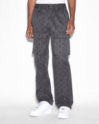 Mens Allstar Fugitive Cargo Khaki Straight Pants - Black