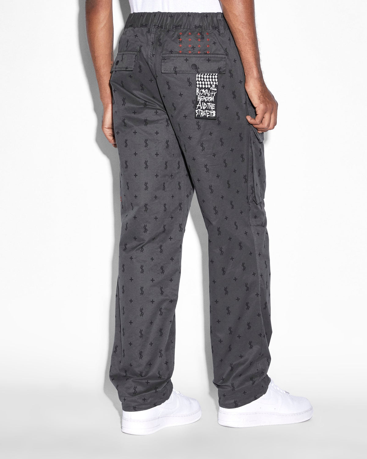 Mens Allstar Fugitive Cargo Khaki Straight Pants - Black