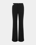 Womens Dettached Soho Trouser Black Flare Pants - Black
