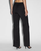 Womens Dettached Soho Trouser Black Flare Pants - Black