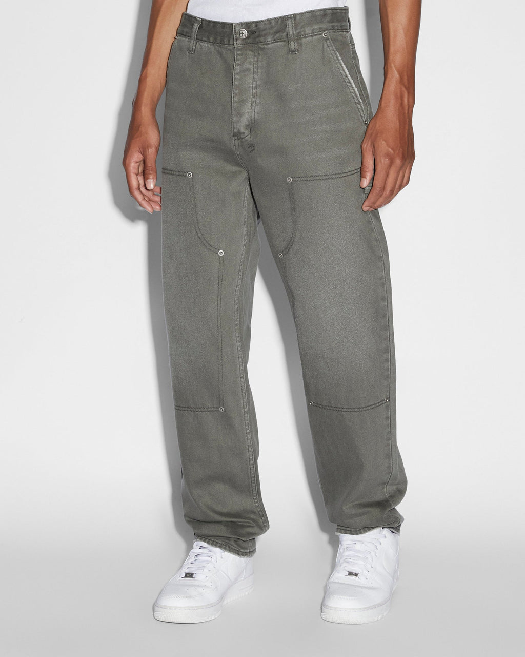 Mens Ghosted Operator Pant Surplus Straight Tapered Pants - Green