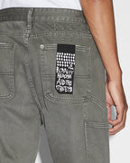 Mens Ghosted Operator Pant Surplus Straight Tapered Pants - Green