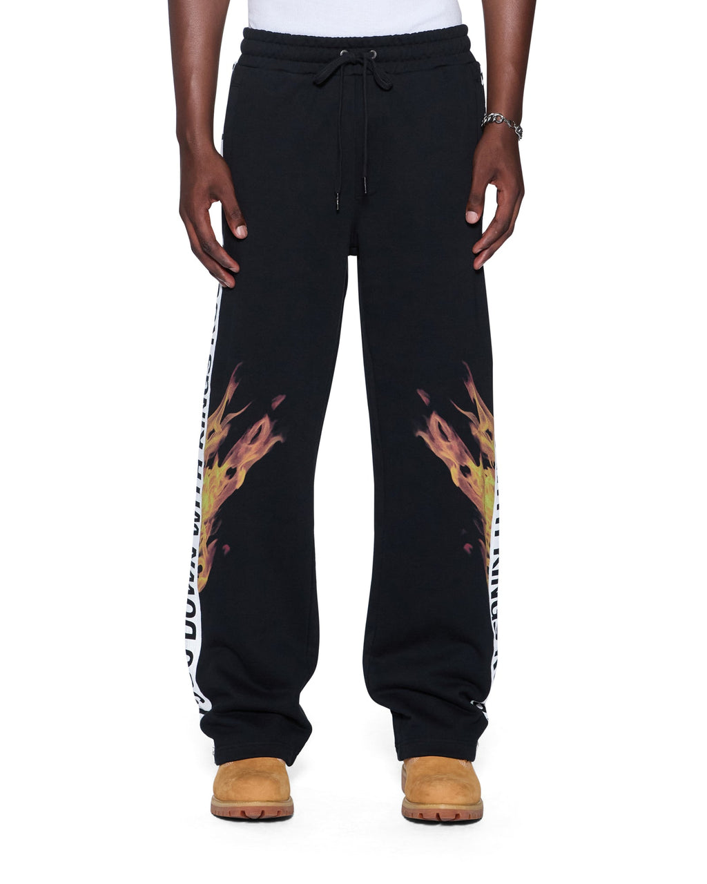 Mens Kings Synthesis Trak Pant Black Fade Regular Pants - Grey