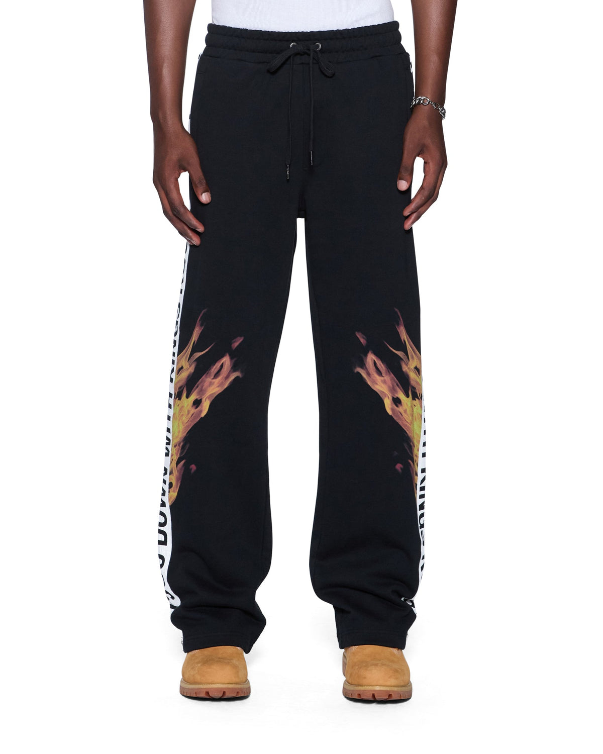 Mens Kings Synthesis Trak Pant Black Fade Regular Pants - Grey