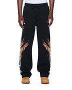 Mens Kings Synthesis Trak Pant Black Fade Regular Pants - Grey