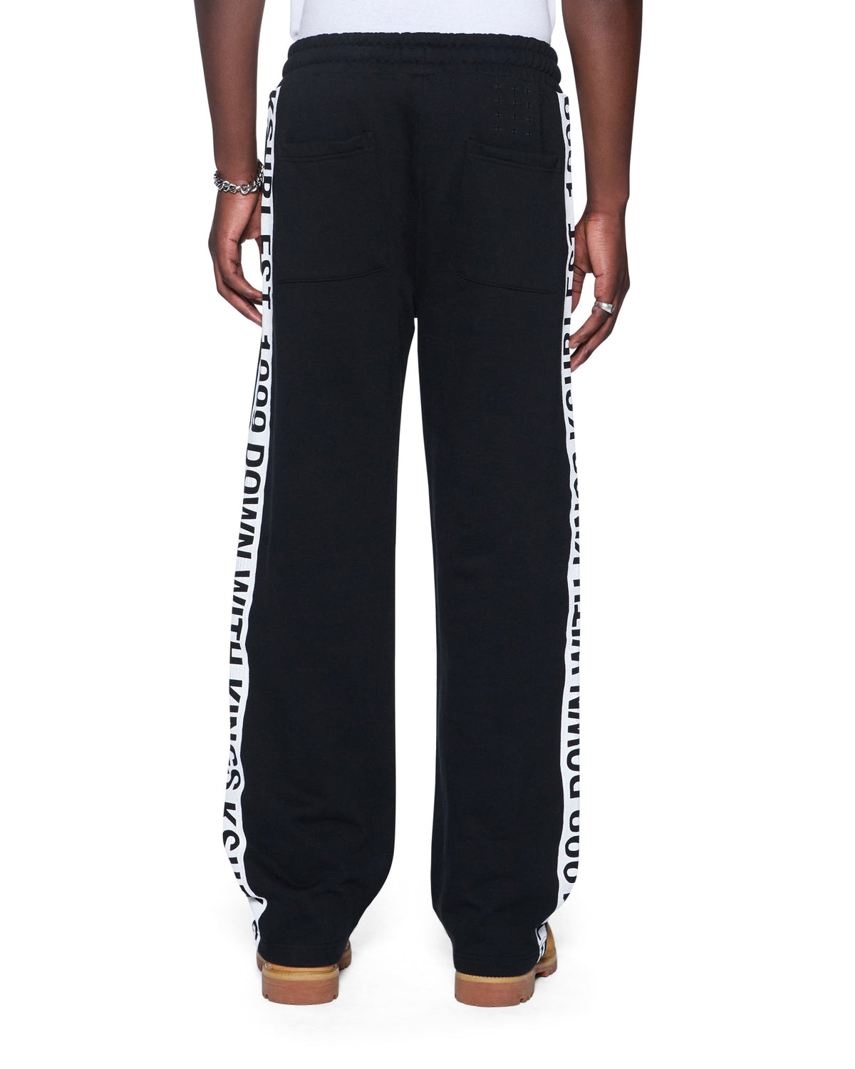 Mens Kings Synthesis Trak Pant Black Fade Regular Pants - Grey