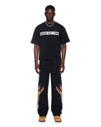 Mens Kings Synthesis Trak Pant Black Fade Regular Pants - Grey
