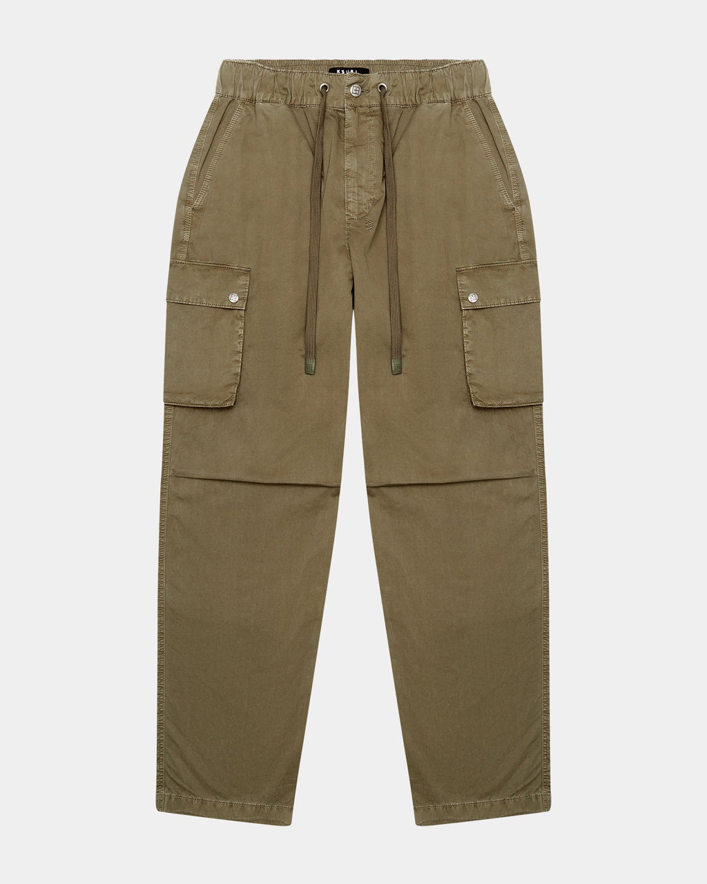 Mens Krush Cargo Pant Army Fade Relaxed Pants - Green