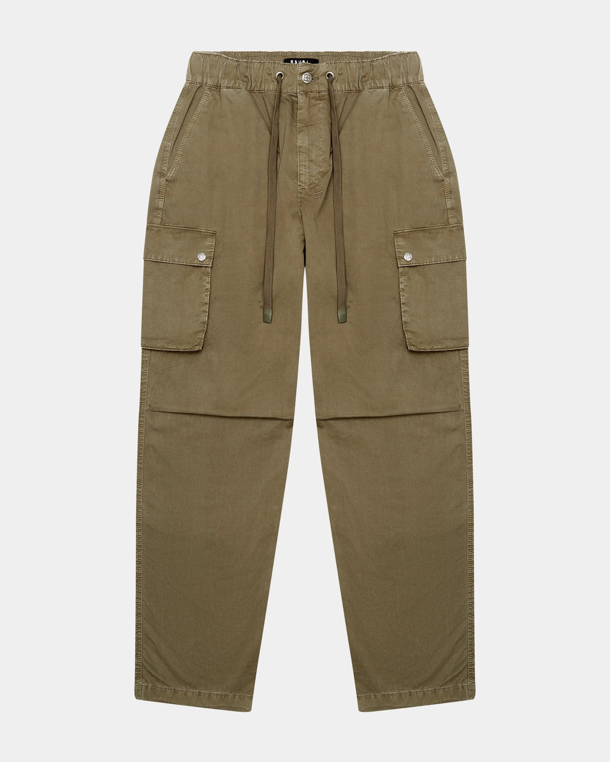 Mens Krush Cargo Pant Army Fade Relaxed Pants - Green