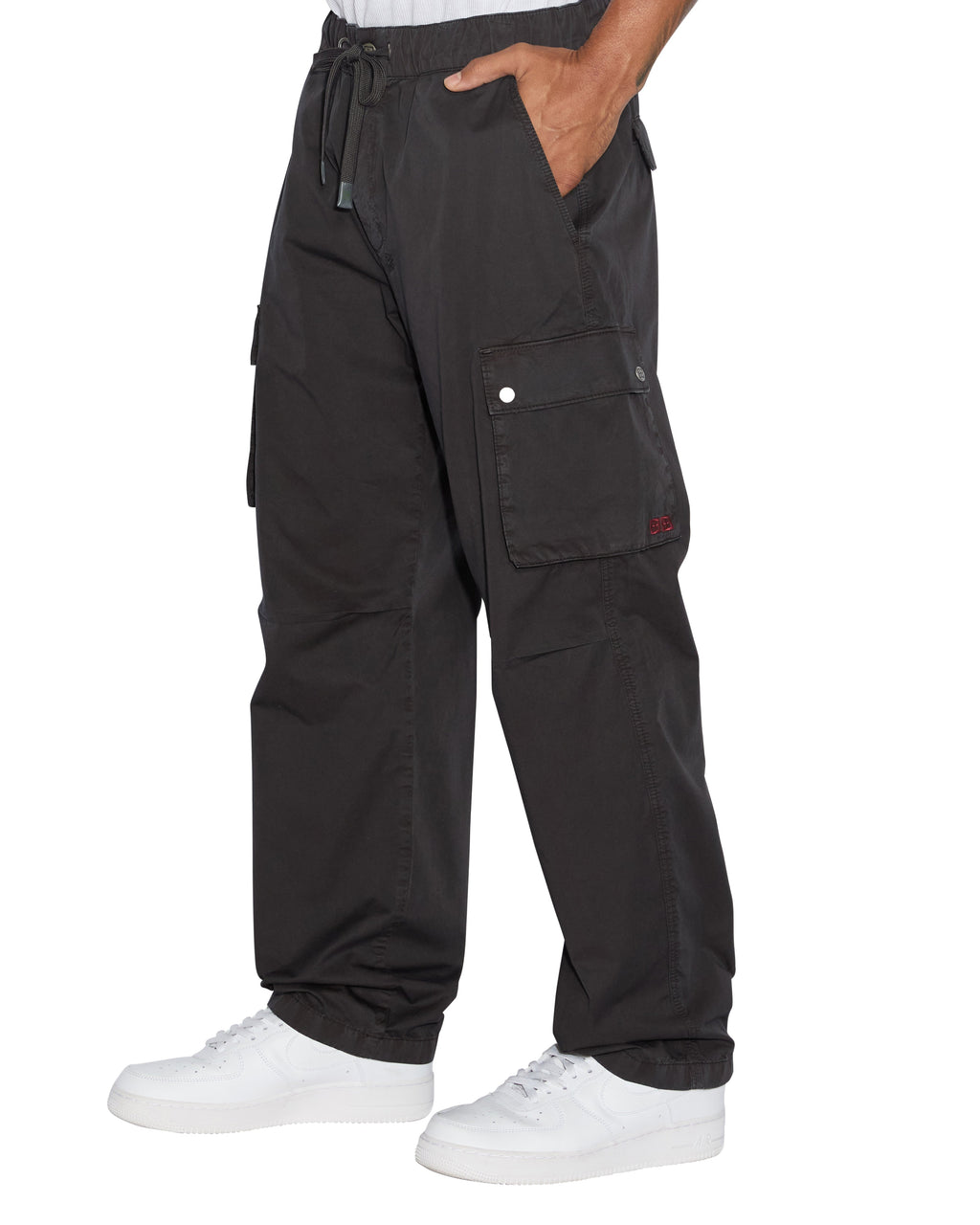 Mens Krush Cargo Pant Black Regular Pants - Black