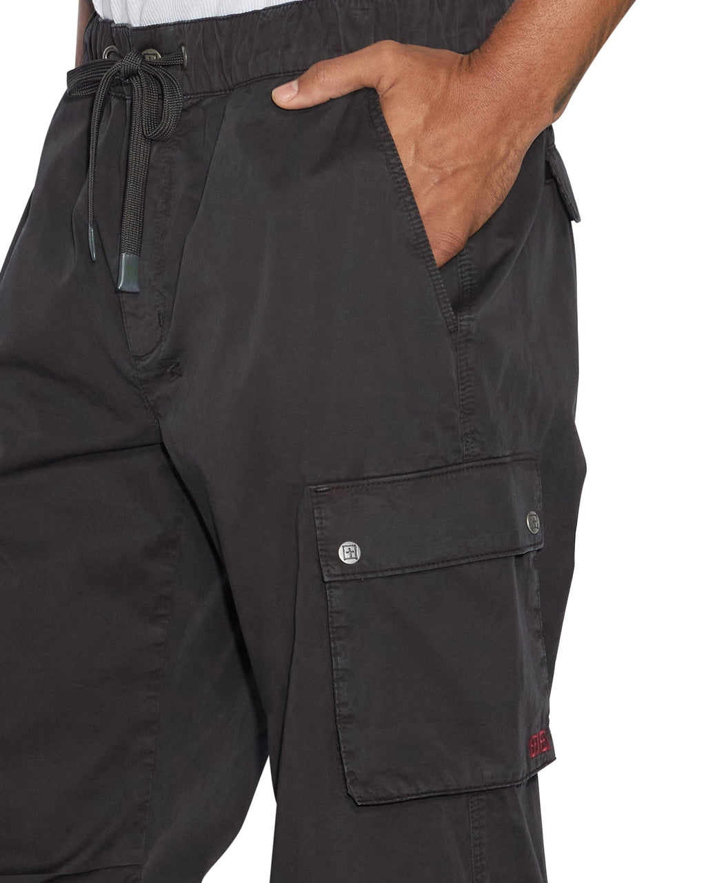 Mens Krush Cargo Pant Black Regular Pants - Black