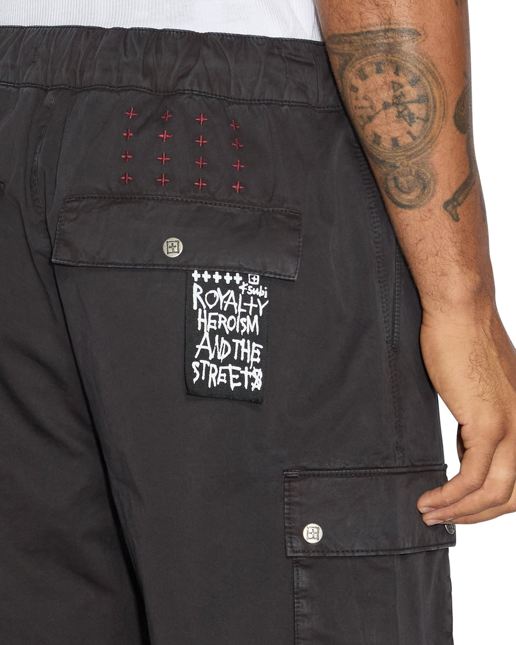 Mens Krush Cargo Pant Black Regular Pants - Black