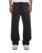 Mens Paise Trak Pant Black Fade Regular Pants - Grey
