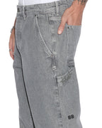 Mens Raptor Pant Thrifted Straight Pants - Grey