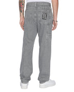 Mens Raptor Pant Thrifted Straight Pants - Grey