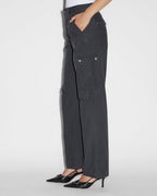 Womens Squad Cargo Charcoal Pants - Grey