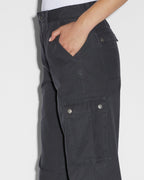 Womens Squad Cargo Charcoal Pants - Grey