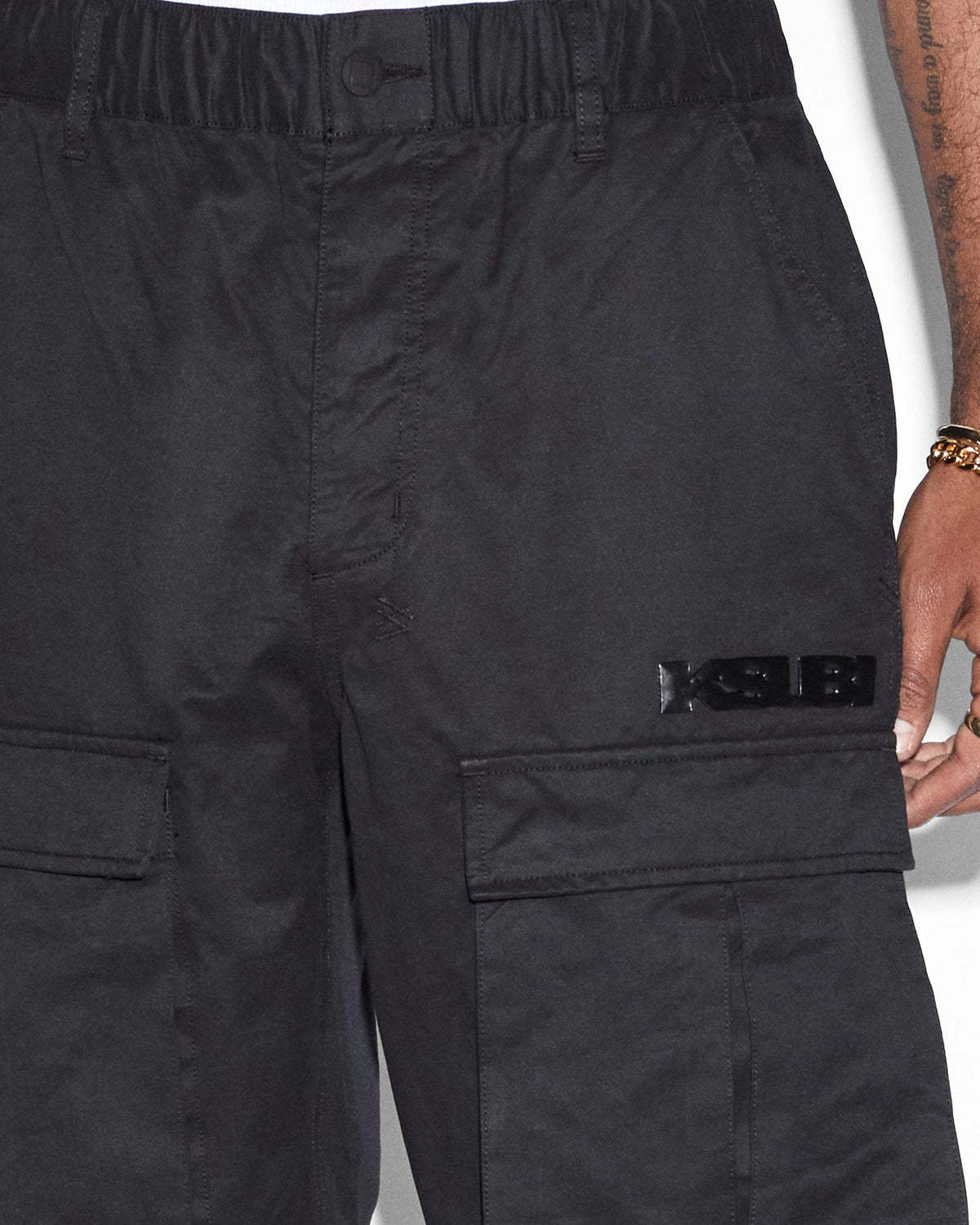 Mens Speeder Fugitive Cargo Black Straight Pants - Black