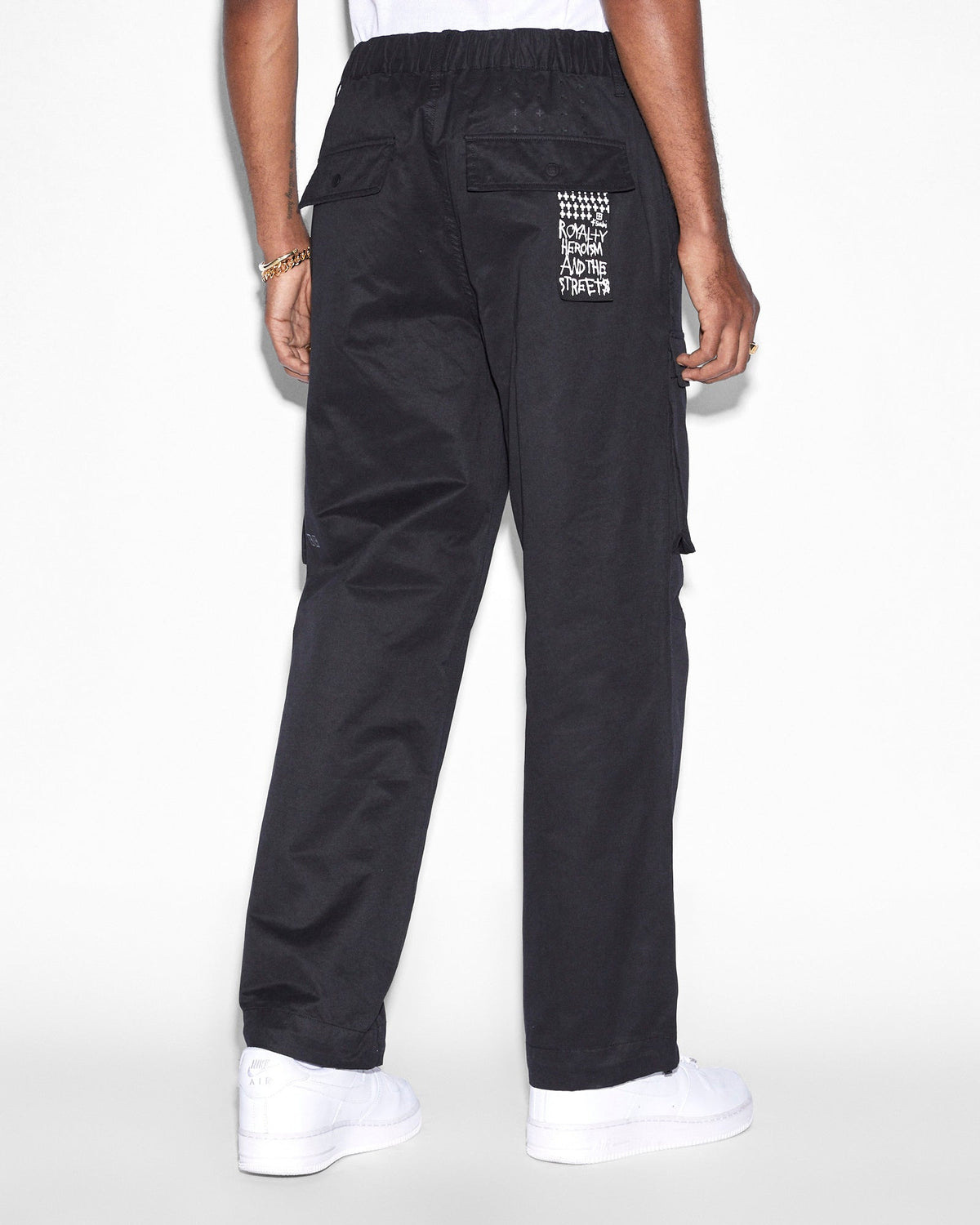 Mens Speeder Fugitive Cargo Black Straight Pants - Black