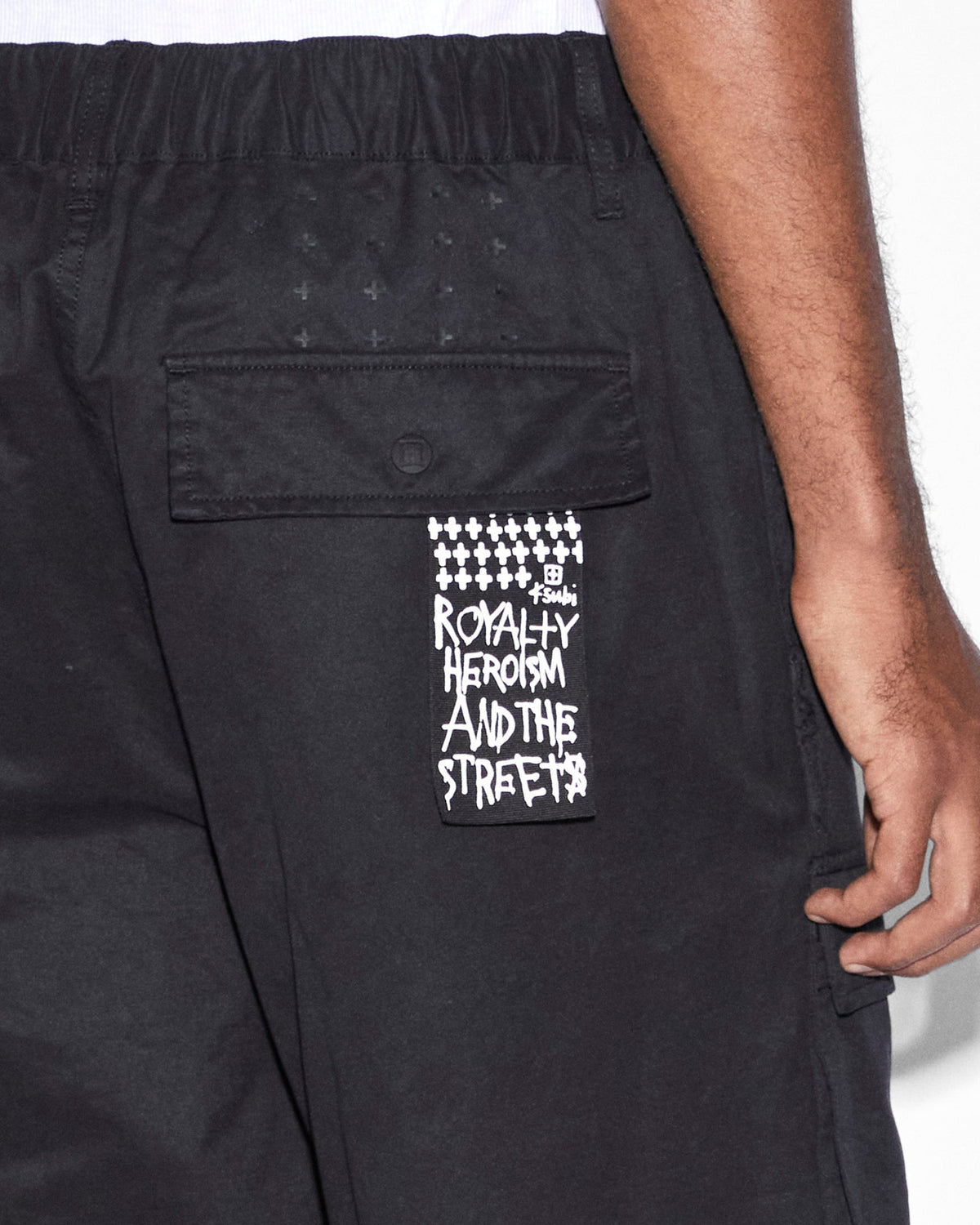 Mens Speeder Fugitive Cargo Black Straight Pants - Black