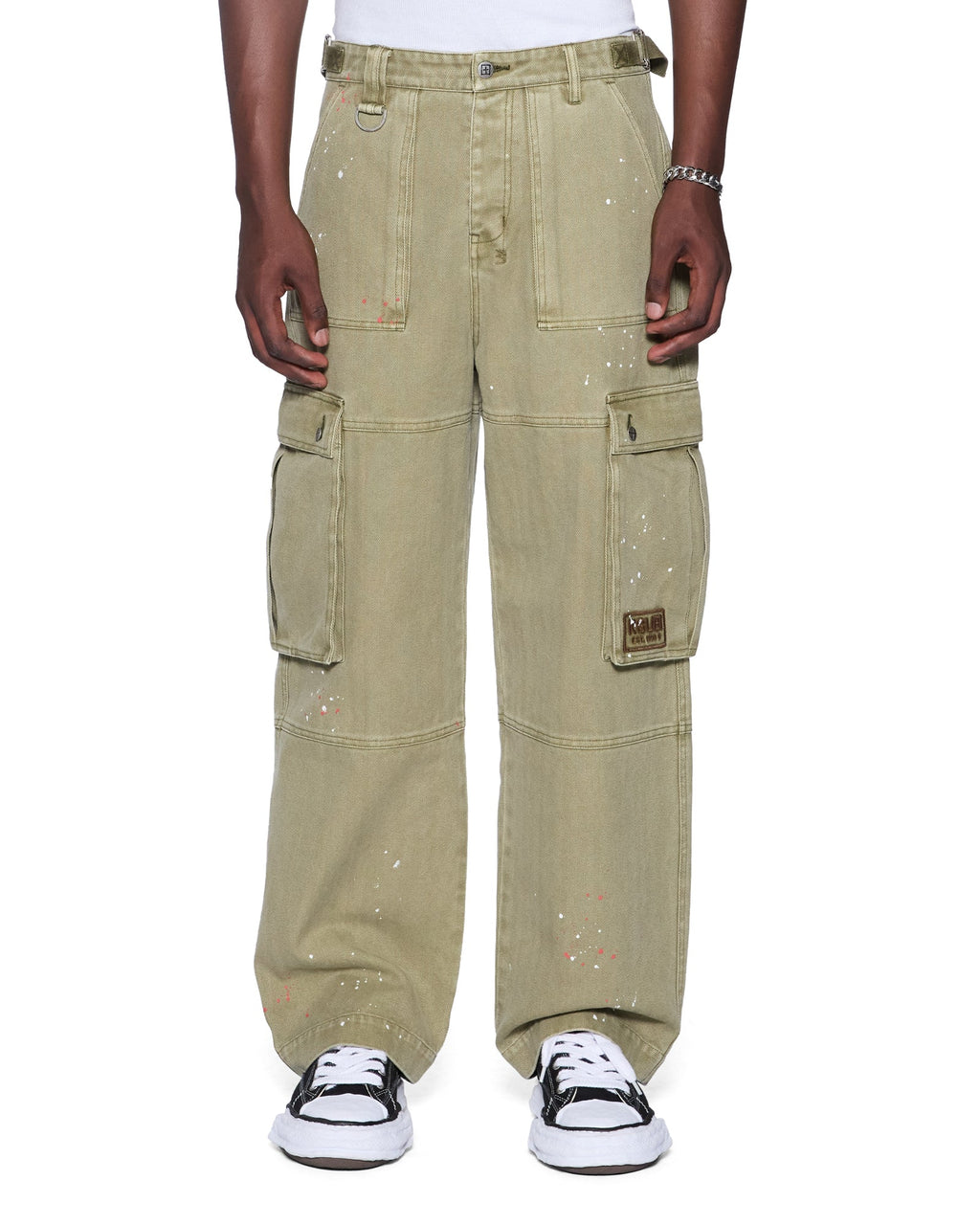 Mens Trooper Cargo Pant Militant Straight Pants - Khaki