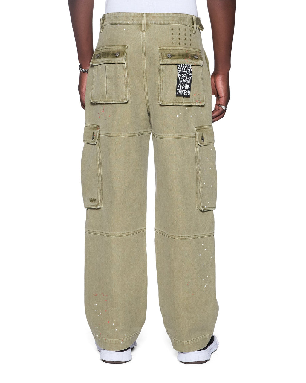 Mens Trooper Cargo Pant Militant Straight Pants - Khaki