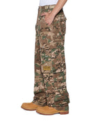 Mens Trooper Cargo Pant Woodland Straight Pants - Green