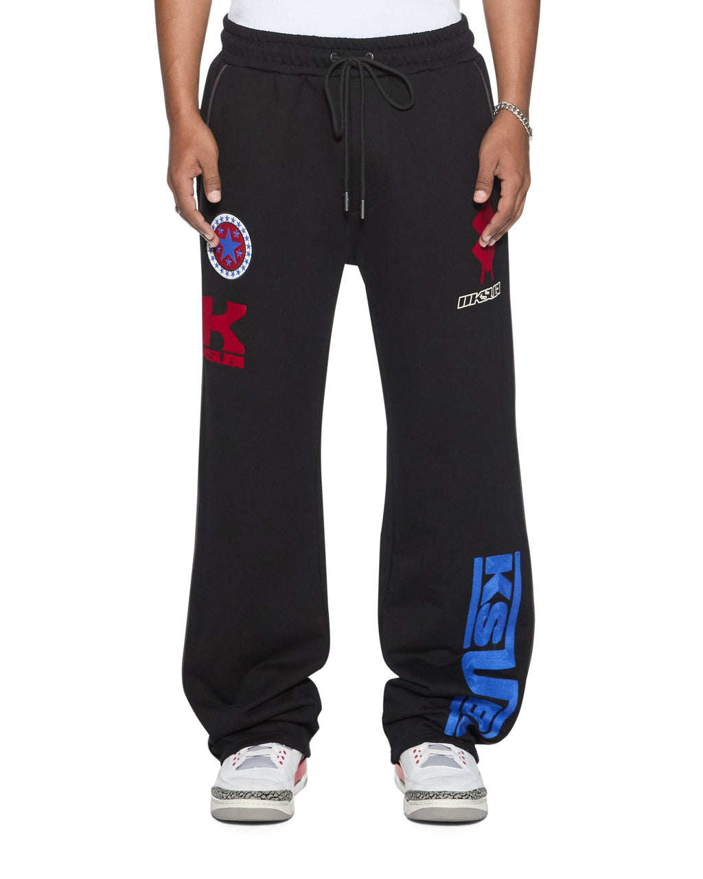 Mens Zoom Synthesis Trak Pant Jet Black Regular Pants - Black