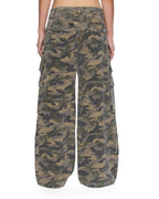 Womens Dropout Cargo Pant Camo Baggy Pants - Green