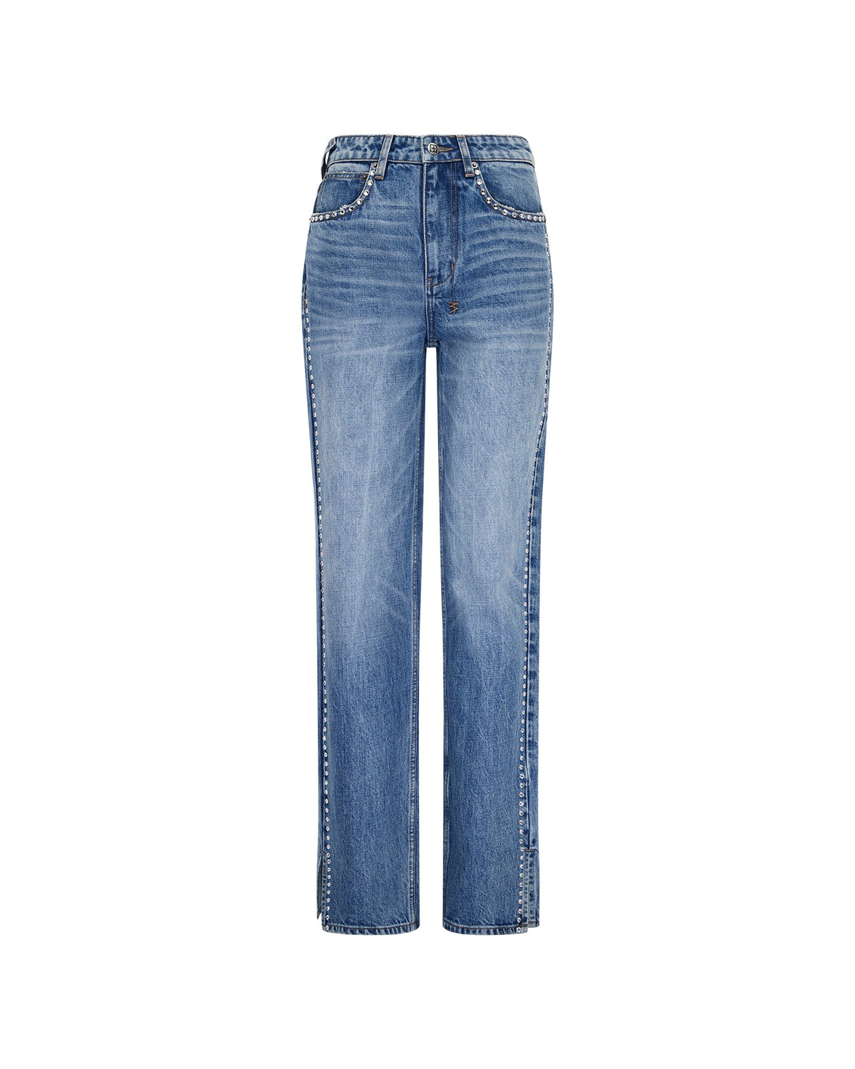 Womens Playback Jean 2.0 Maverik Krystal Straight Denim Jeans - Denim
