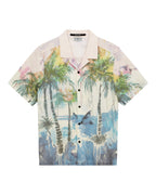 Mens Poolside Ss Resort Shirt Multi Regular Shirts - Multi Colour