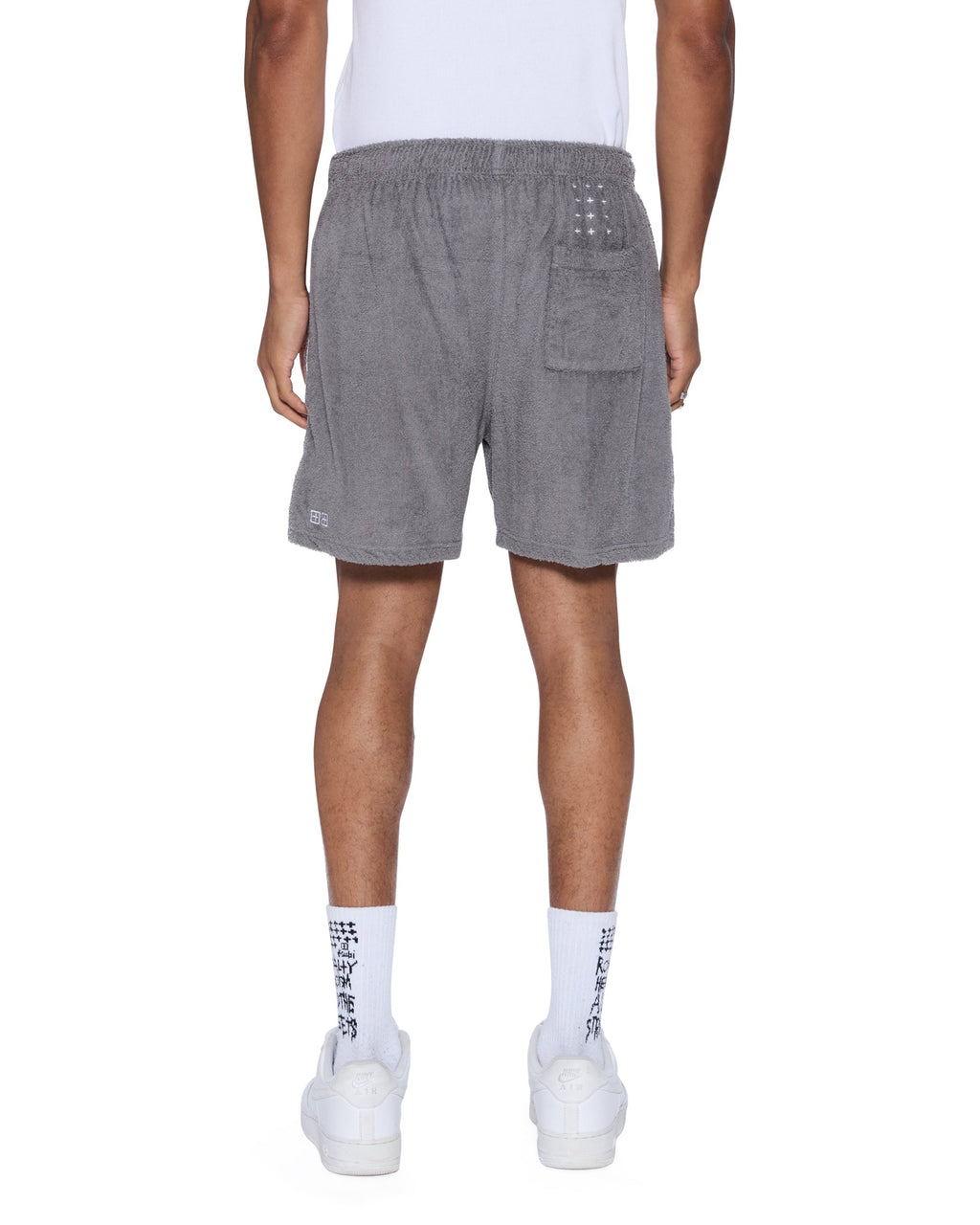Mens Lounge Short Charcoal Relaxed Walkshorts - Grey