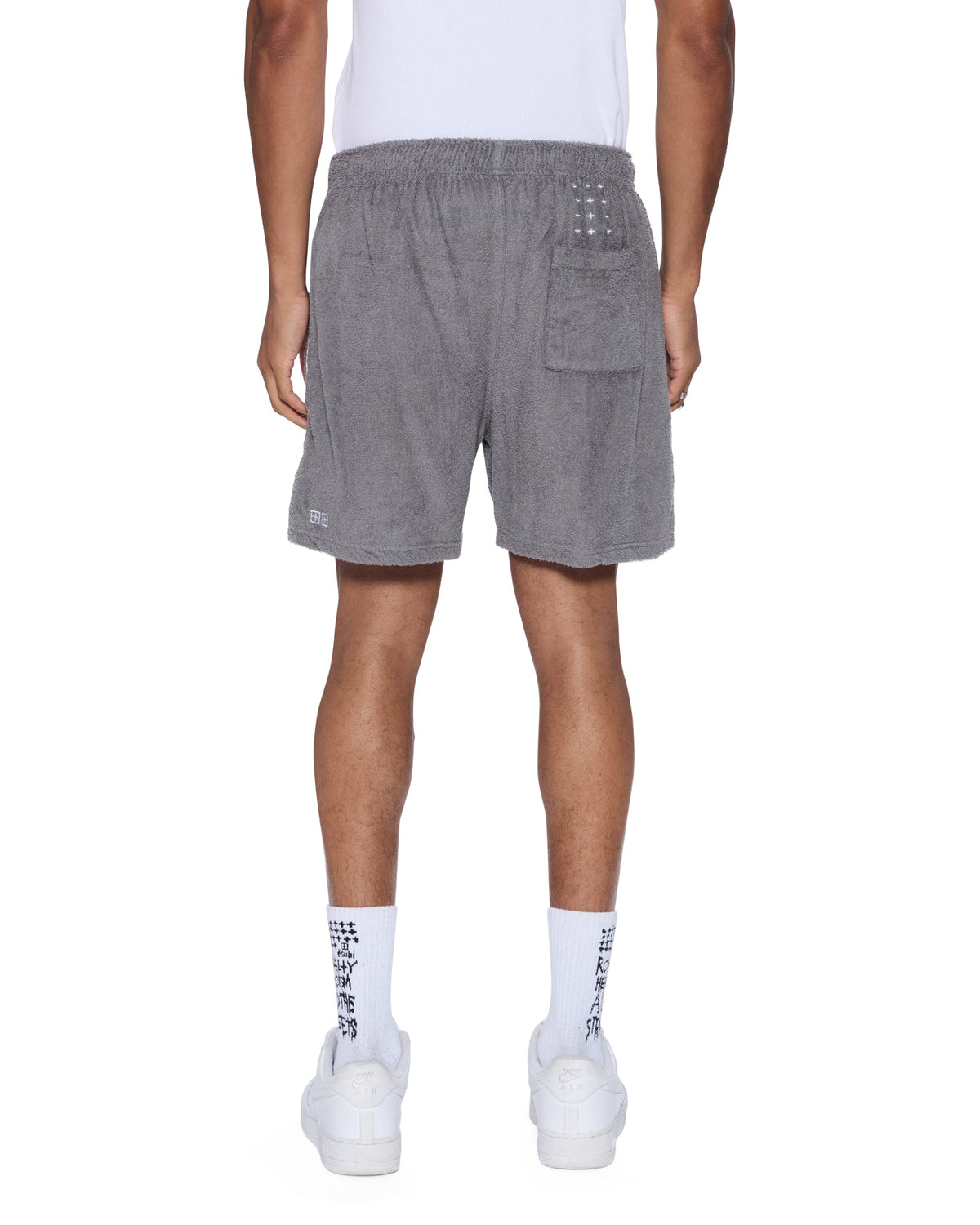 Mens Lounge Short Charcoal Relaxed Walkshorts - Grey