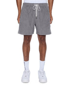 Mens Lounge Short Charcoal Relaxed Walkshorts - Grey