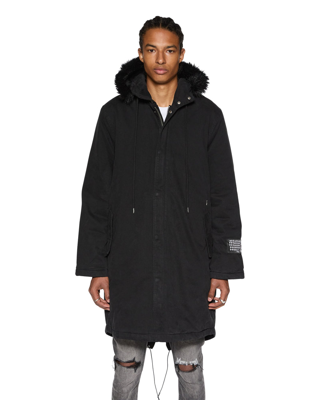 Mens Ranger Parka Od Black Regular Jackets - Black