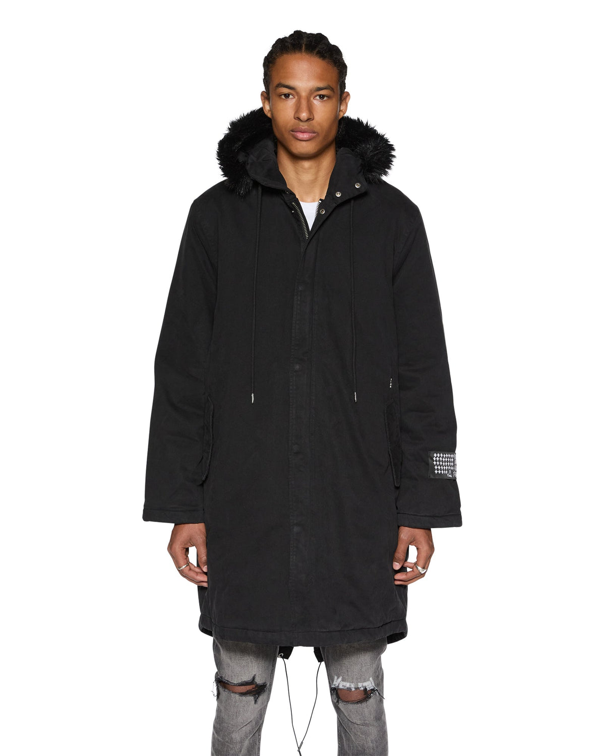 Mens Ranger Parka Od Black Regular Jackets - Black