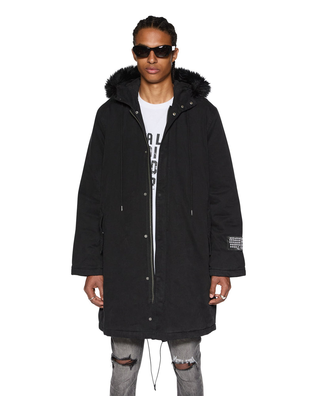 Mens Ranger Parka Od Black Regular Jackets - Black