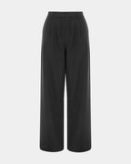 Womens Rebel Trouser Pinstripe Relaxed Straight Pants - Black