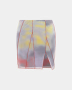Womens Refract Mini Euphoria Fitted Skirts - Multi Colour