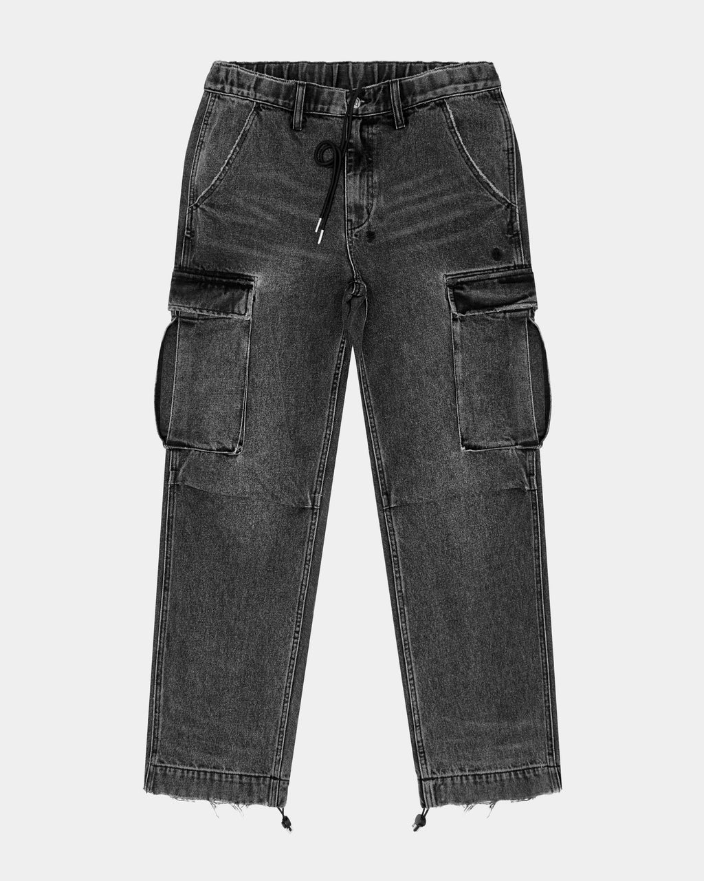 Mens Riot Cargo Pant Angst Black Relaxed Pants - Black